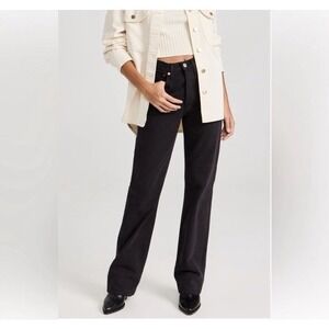 RE/DONE 90s High Rise Loose Jeans Noir Black 27 Straight Leg